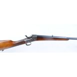 16 bore Husqvarna Model 12, rolling block shotgun, 39¼ ins two stage barrel, open sights, double