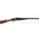 12 bore boxlock non ejector, Belgian, 30 ins barrels, 1/2 & full, engraved action and fences, 14