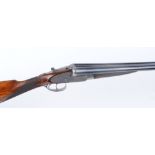 12 bore sidelock ejector by A Hill, 28 ins barrels inscribed Arthur Hill & Son, Horncastle, ¼ & ¾,