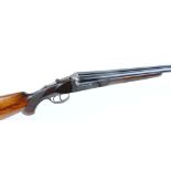 12 bore boxlock non ejector, Spanish, 30 ins barrels, ½ & full, 76mm chambers, engraved treble