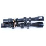 3-9 x 40 Nikko Stirling scope with 22mm roll off mounts; 4 x 32 Viking scope with mounts