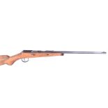 9mm Anschutz, bolt action, 21,1/2 ins barrel, 13,1/2 ins semi pistol grip stock. no.243326The