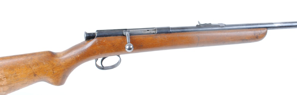 .22 BSA Sportsman, bolt action single shot rifle, 25 ins barrel, no. ID41795 20/25The Purchaser of