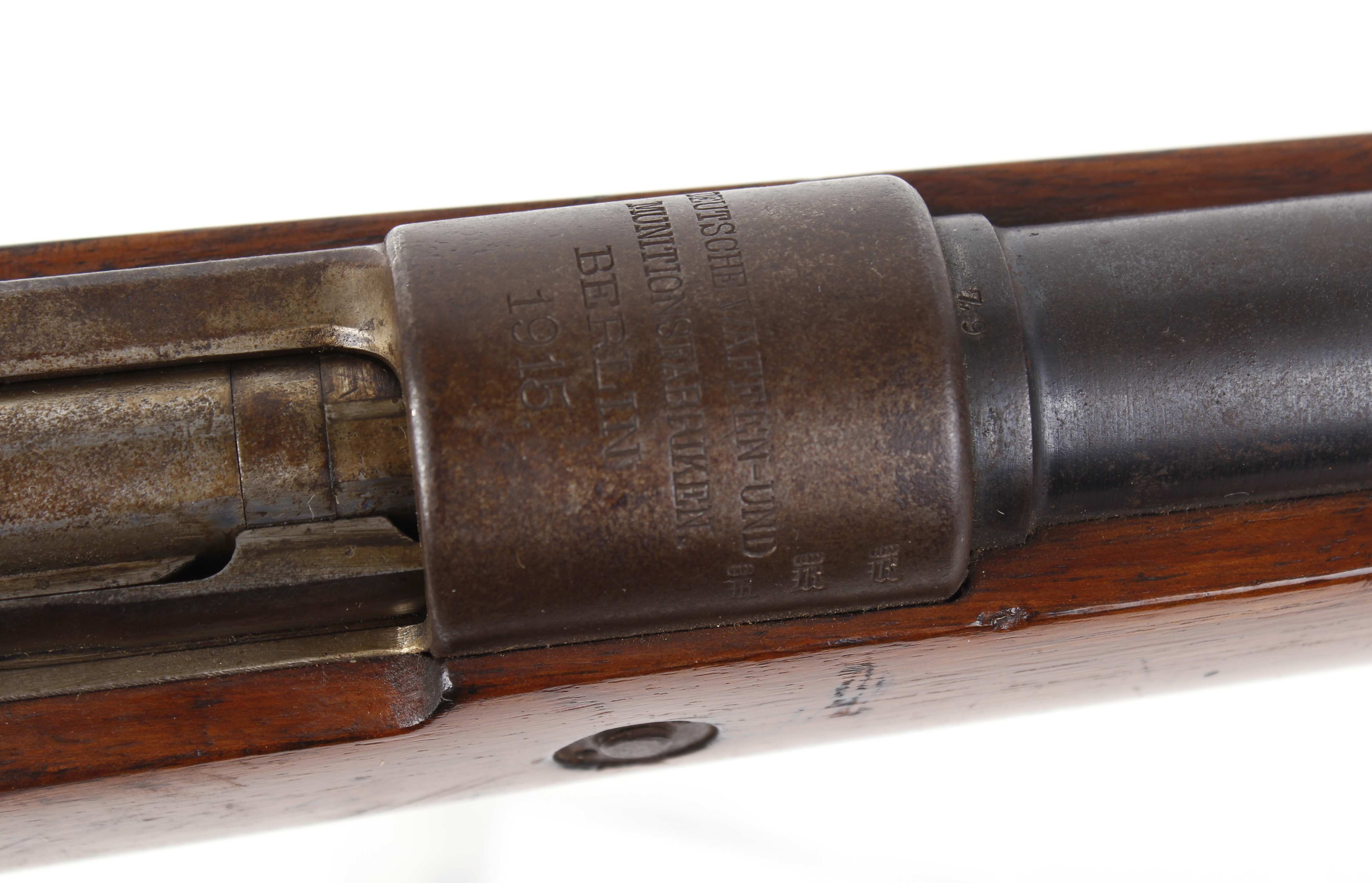 8 x 57mm Mauser 98, bolt action in military specification stamped Berlin 1915, no.1982 This lot is - Image 2 of 2