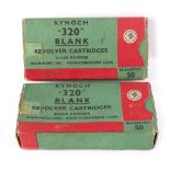80 x .320 Kynock blank revolver cartridges in original boxes
