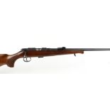 .22 BRNO model 2-E bolt action rifle, 5 shot magazine, 24,1/2 ins barrel threaded for moderator,