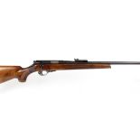 .22 Unique Model T Dioptra bolt action rifle, 23,1/2 ins threaded barrel with ramp rear sight, 5
