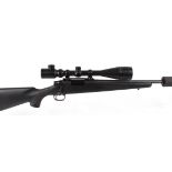 .243 Remington Model 700 bolt action rifle, 5 shot, threaded barrel (T8 moderator available),