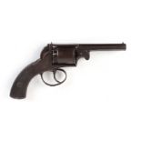 .36 Webley Bentley percussion double action revolver, 4 ins octagonal barrel (a/f), side mounted