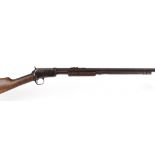 .22 Winchester Model 90 pump action rifle, 24 ins octagonal barrel, tube magazine, no. 847921 on