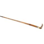 .410 walking stick shotgun, bone handle with concealed trigger, bamboo cane (a/f) The Purchaser of