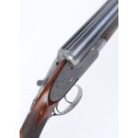 12 bore sidelock ejector by A Hill, 28 ins barrels inscribed Arthur Hill & Son, Horncastle, ¼ & ¾,