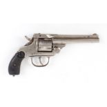 .38 (rf) Smith & Wesson 5 shot revolver, 4,1/2 ins barrel, nickel finish frame and cyclinder,