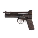 .177 Webley Junior (pre war) air pistol, tin plate grips, no. J24934