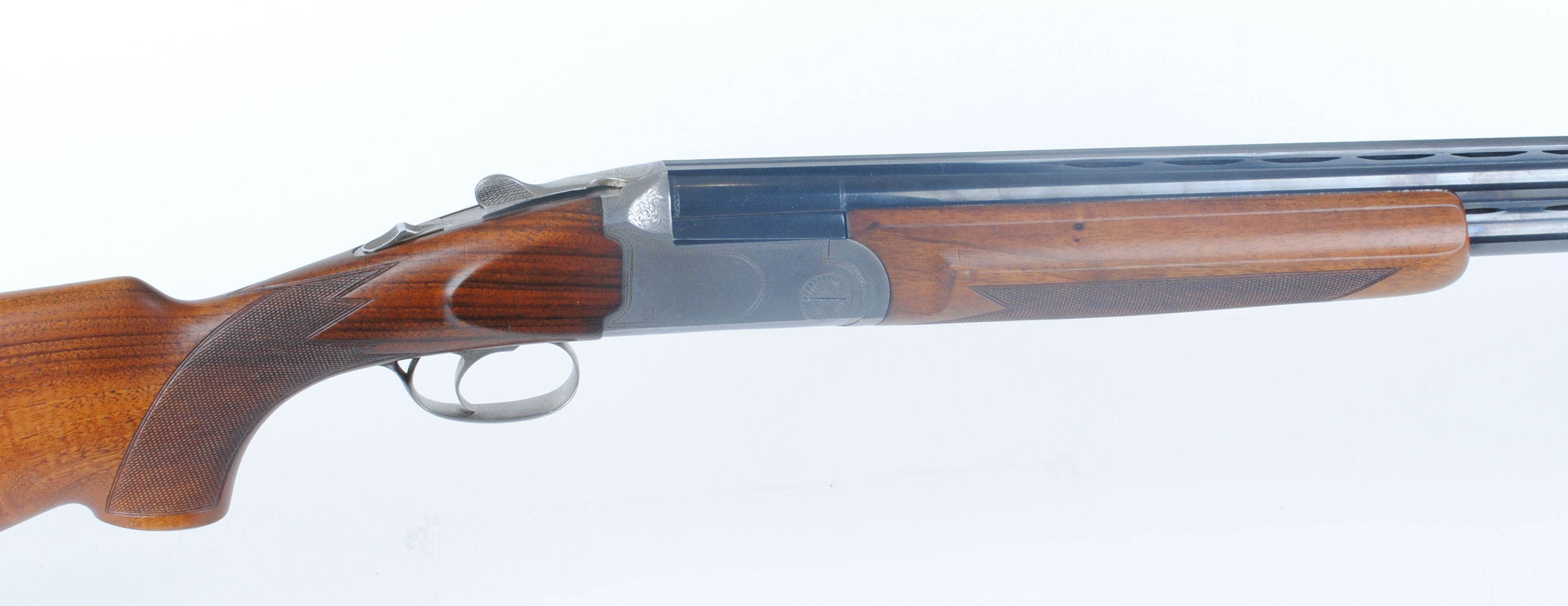 12 bore Zoli, over and under, ejector, 26,3/4 ins barrels, ic & ic, broad ventilated rib, 70mm