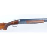 12 bore Zoli, over and under, ejector, 26,3/4 ins barrels, ic & ic, broad ventilated rib, 70mm