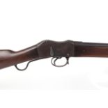 .577/450 Martini Henry Mk 2 rifle, 33 ins two banded barrel with bayonet lug, steel cleaning rod,