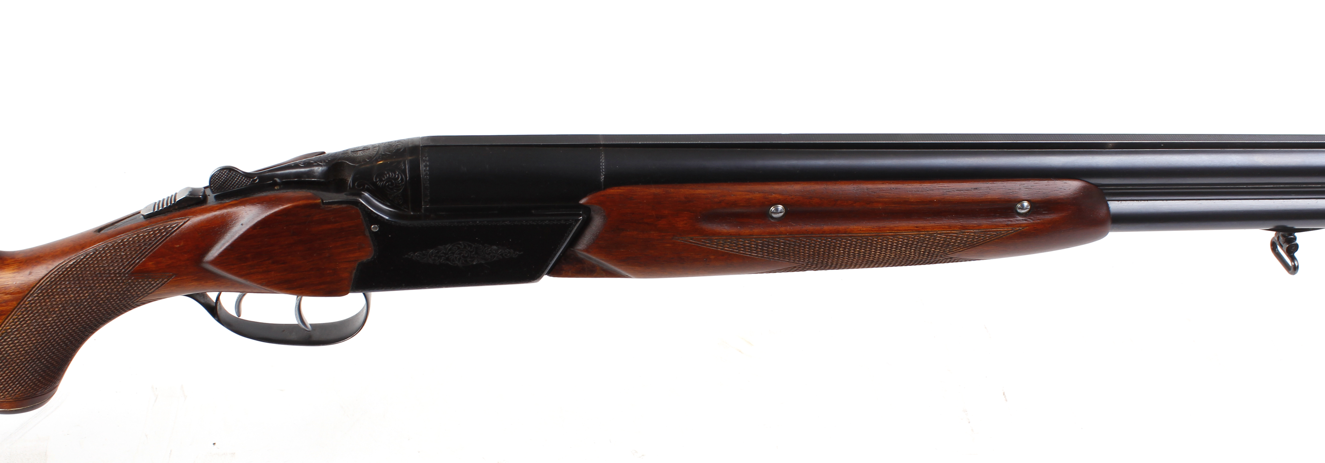12 bore Baikal, over and under, 28,1/2 ins barrels, full & 1/2, 2,2/4 ins chambers, engraved