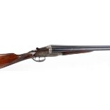 12 bore sidelock ejector by Denton & Kennell, 26,3/4 ins chopper lump barrels, 1/4 & full, 70mm