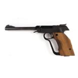 .177 Walther LP Model 3 target pistol, 6 ins barrel, wood grips, no.