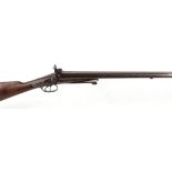 12 bore pinfire, Belgian, 29,1/2 ins barrels, Lefaucheux action, back action locks, steel