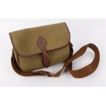 Canvas and leather cartridge bag
