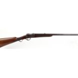 .300 Belgian Martini Action rook rifle, 22 ins octagonal barrel, engine turned top rib, leaf sights,