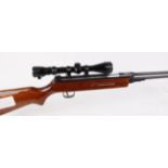 .177 Chinese underlever air rifle, mounted 3-9 x 40 scope, no.