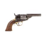 .36(rf) Colt 1862 Navy Conversion 5 shot revolver, 3½ ins round barrel, stepped cylinder with