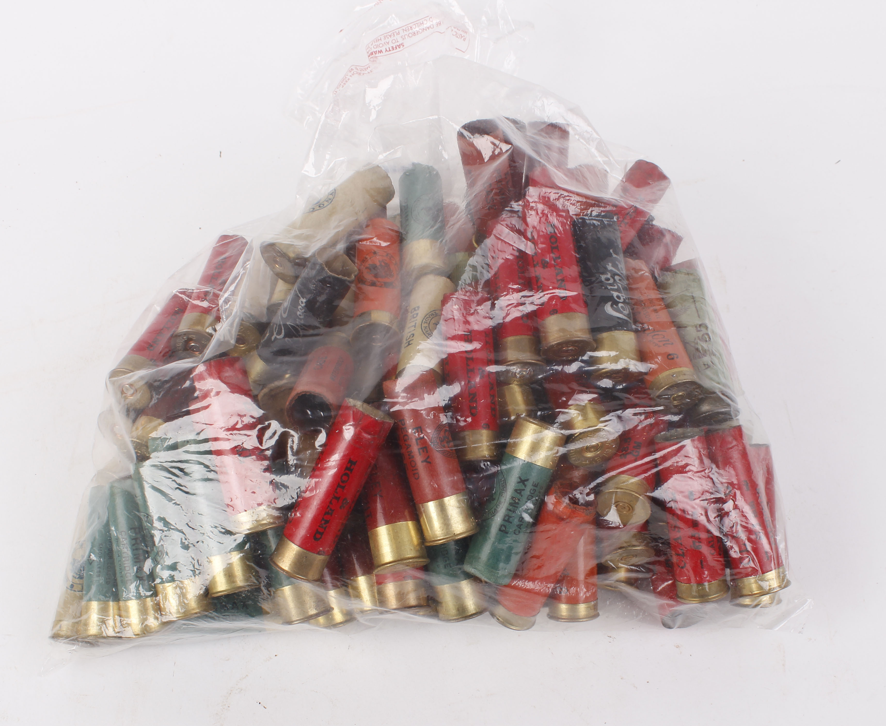 Bag of mixed collectors cartridges cases