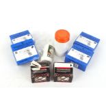 Box with four boxes of Co2 capsules, gun oil,