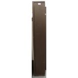 Three gun security cabinet, 53 x 8 x 8 ins,