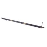 Three 12 bore three-piece brass mounted ebony and rosewood cleaning rods