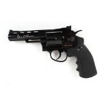 .177 BB Dan Wesson 6 shot Co2 revolver, 4 ins barrel, gloss black finish, composite grips, no.