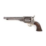 .31 percussion 5 shot closed frame revolver, 6 ins octagonal barrel stamped E Whitney N. Haven,