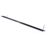 Three 12 bore two-piece brass mounted ebony and rosewood cleaning rods