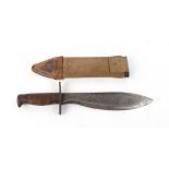 Spanish Bolo knife dated 1918, 10¼ ins blade,