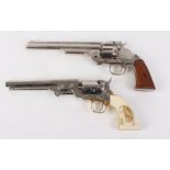 Smith & Wesson and Colt replica revolvers (2).