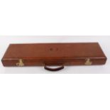 Tan leather gun case,