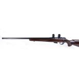 .17 HMR CZ American 452-2E left handed bolt action rifle, 22½ ins threaded barrel (capped), multi