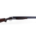 12 bore Lanber over and under, ejector, 27½ ins ventilated multi choke barrels, broad raised file