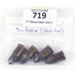 4 x 9mm Perrin (thick rim) pistol cartridges (FAC required)