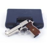 .177 Umarex Beretta Model 92 FS Co2 semi automatic pistol, in maker's hard plastic case with two 8