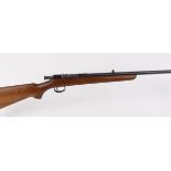 .220 BSA Cadet type training rifle, bolt action, blade and turret sights, no.J13758 (FAC required)