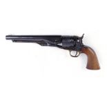 .44 Centennial Colt 'New Model Army' 6 shot black powder percussion revolver, 8 ins barrel with
