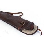 Parsons fleece lined leather gun slip, max. internal length 48 ins