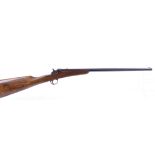 .22 short French(?) falling block rifle, 19¾ ins octagonal barrel, straight hand stock with steel