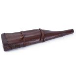 Leather Leg o' mutton gun case with bridle, for up to 28 ins barrels