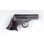 .32rf Remington (Elliot's Patent) Derringer 'B' Model four barrelled pistol, 3,3/8 ins barrels,