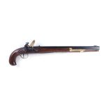 .45 Pedersoli flintlock Bounty pistol, 15½ ins sighted octagonal barrel (black power only), half